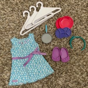 American Girl Doll Dress and Accessories